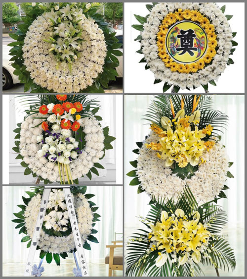 广东肇庆市德庆县九市镇甘力村花圈速递